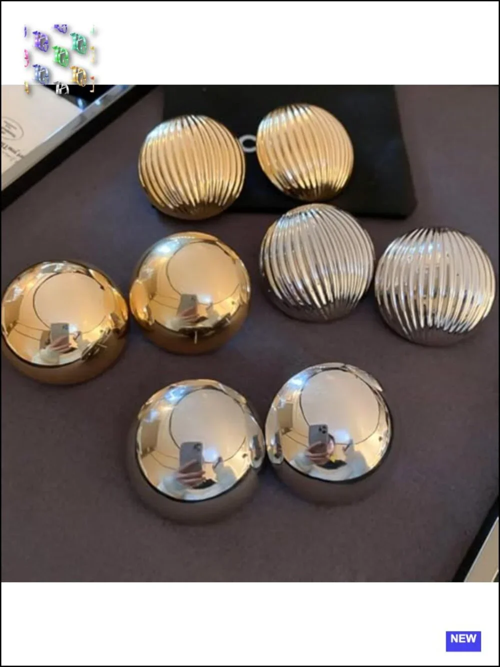 Chunky Gold Geometric Statement Earrings